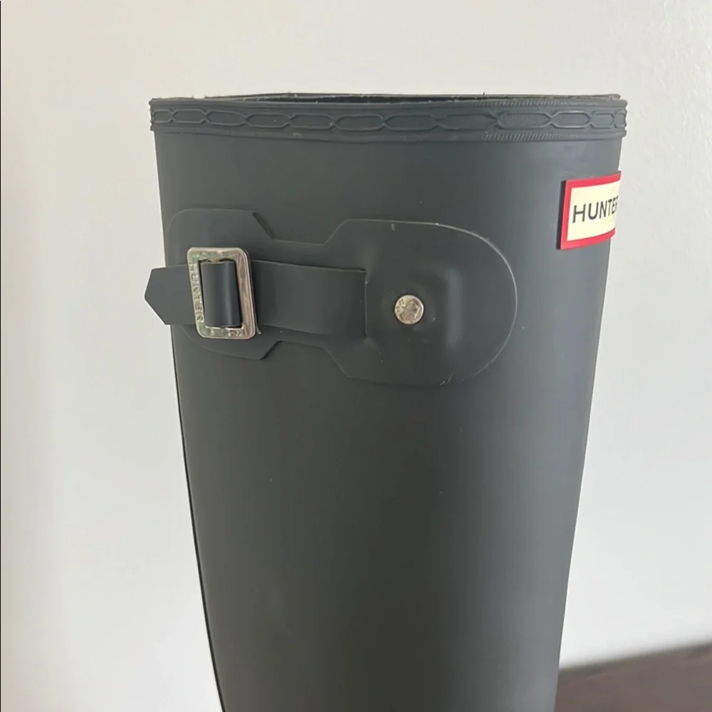 Hunter Boots tall charcoal gray - Picture 2 of 7
